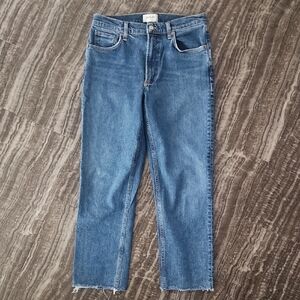 Agolde Kye mid rise straight crop jean size 28